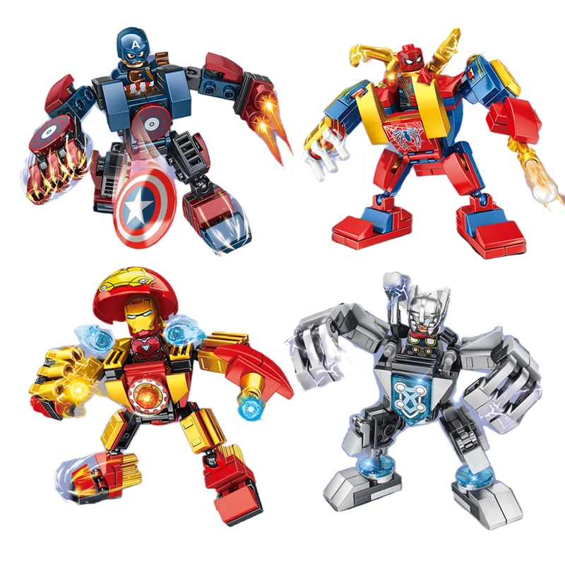 Model Kit Iron Man - Blind box Mini Marvel Building Blocks