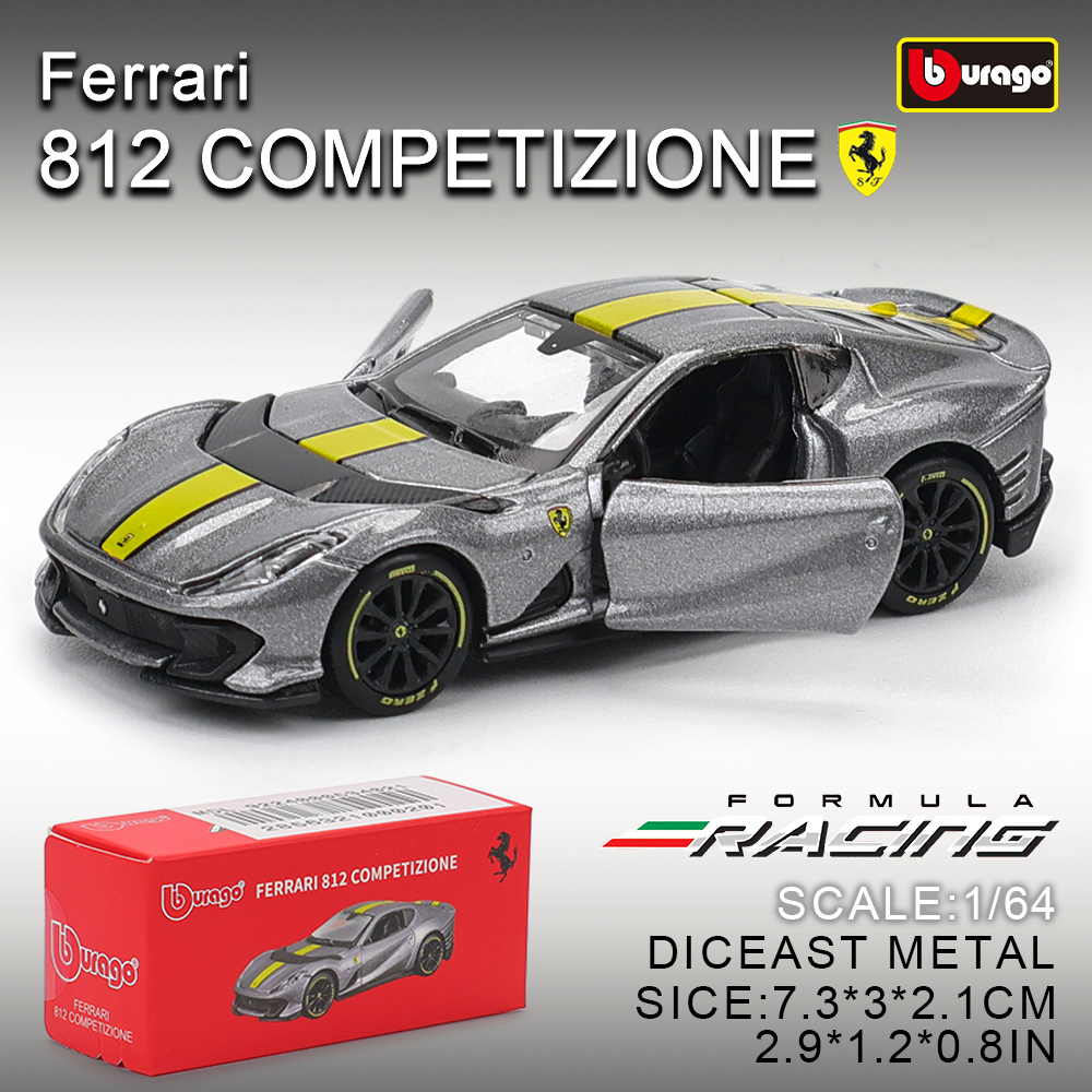Model Kit Ferrari - Bburago1:64 Ferrari E812 COMPETIZIONE Model Small