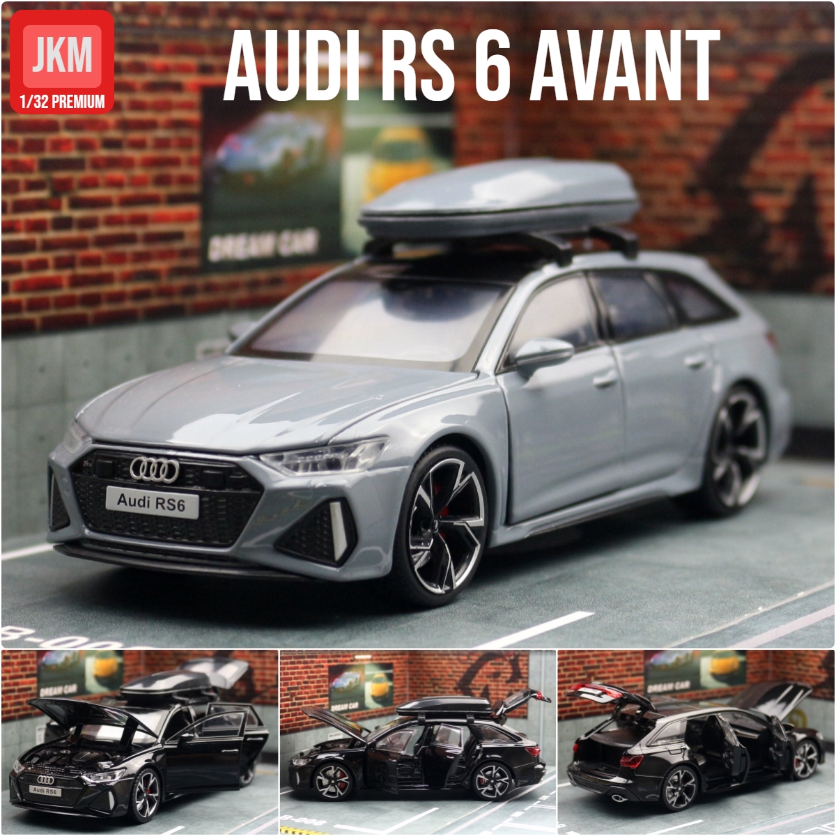 Model Kit Ferrari - 1/32 Audi RS6 Miniature Diecast Toy
