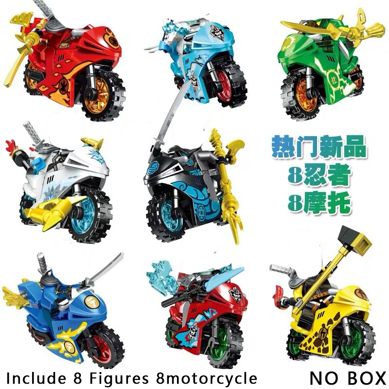Model Kit Companies - Ninja Figures Motorcycle Building Blocks Lloyd