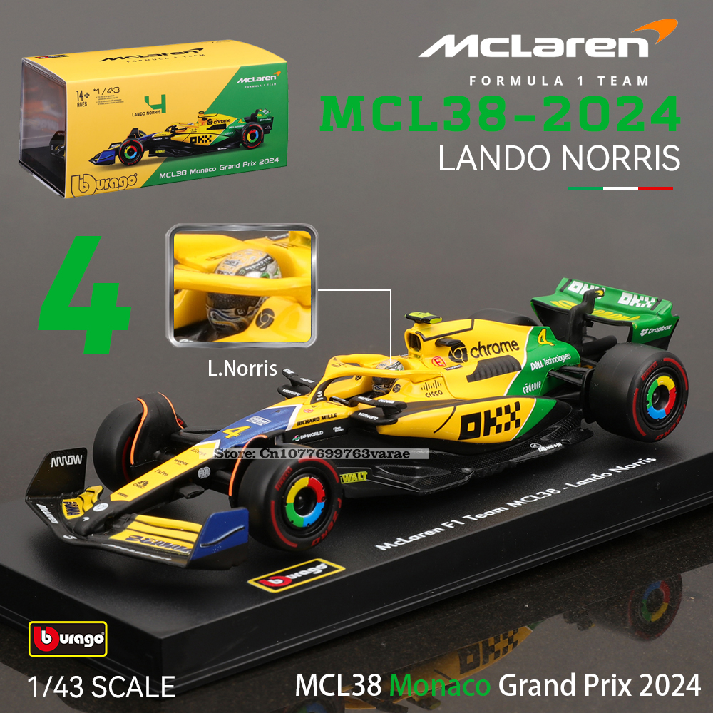 Model Kit Ferrari - Bburago 1: 43 McLaren F1 2024
