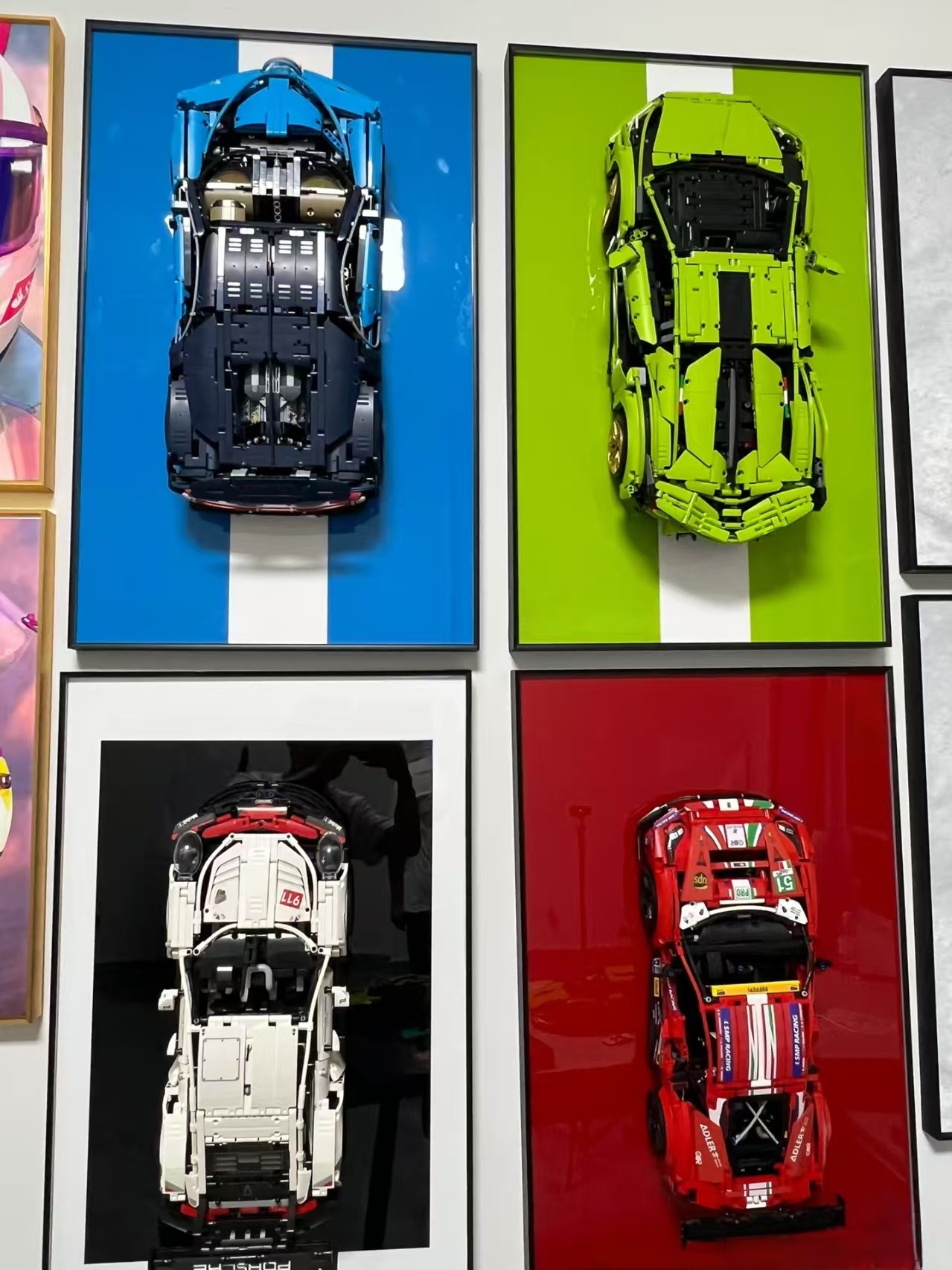 Display Wallboard for LEGO LEG - đánh giá và giá Model Kit Ferrari