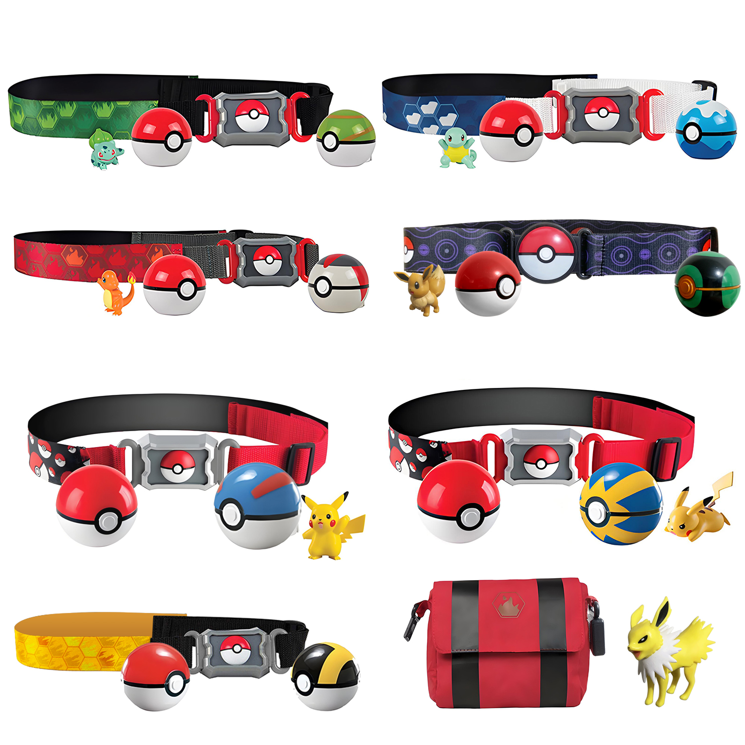 7 Styles Pokemon Belt With Bal - đánh giá và giá Model Kit Eevee