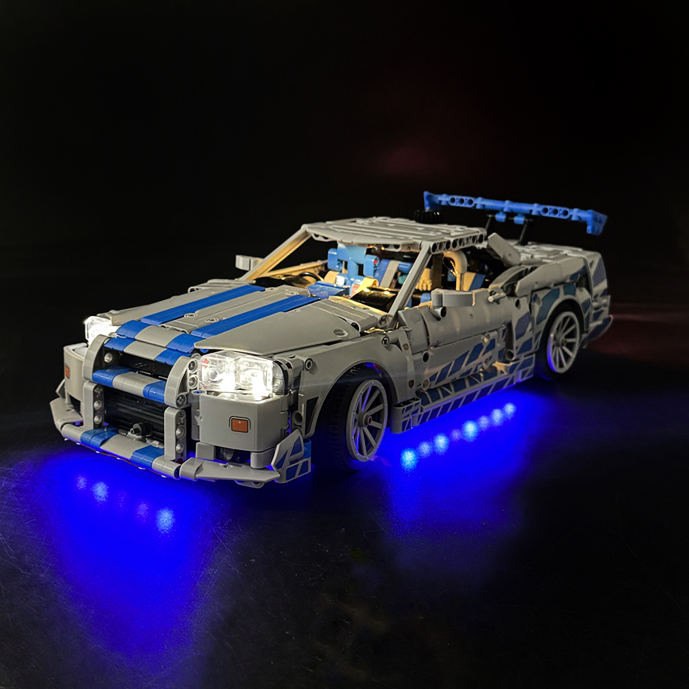 BYB LED Light Kit For LEGO 422 - đánh giá và giá Model Kit Nissan Skyline