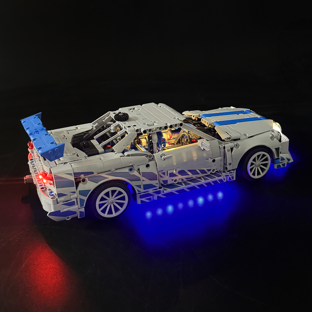 BYB LED Light Kit For LEGO 422 - đánh giá và giá Model Kit Nissan Skyline