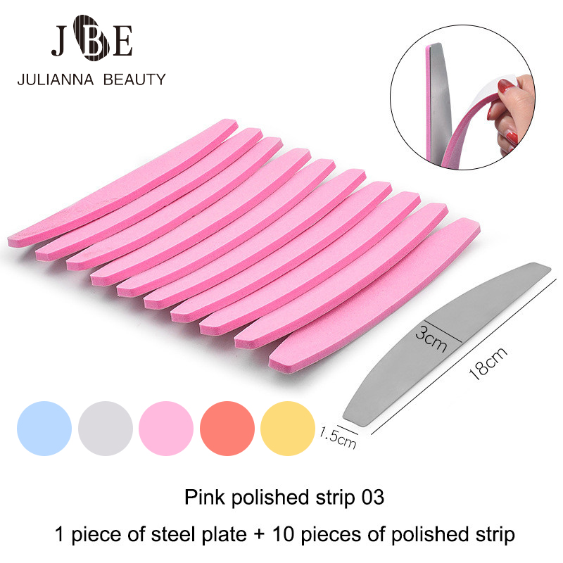 1 set (10 pcs) Pink Sponge Nai - đánh giá và giá Sanding Stick Set