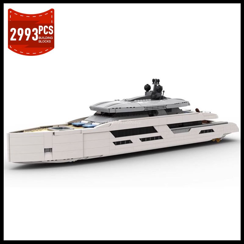 MOC Midi-Scale Luxury Yacht Wh - đánh giá và giá Model Kit Yacht