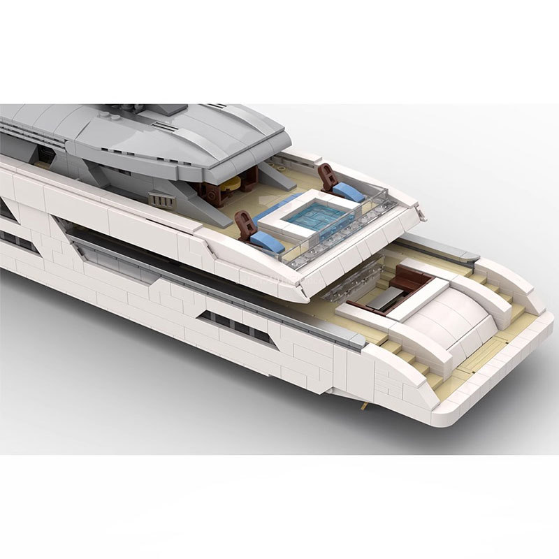 MOC Midi-Scale Luxury Yacht Wh - đánh giá và giá Model Kit Yacht