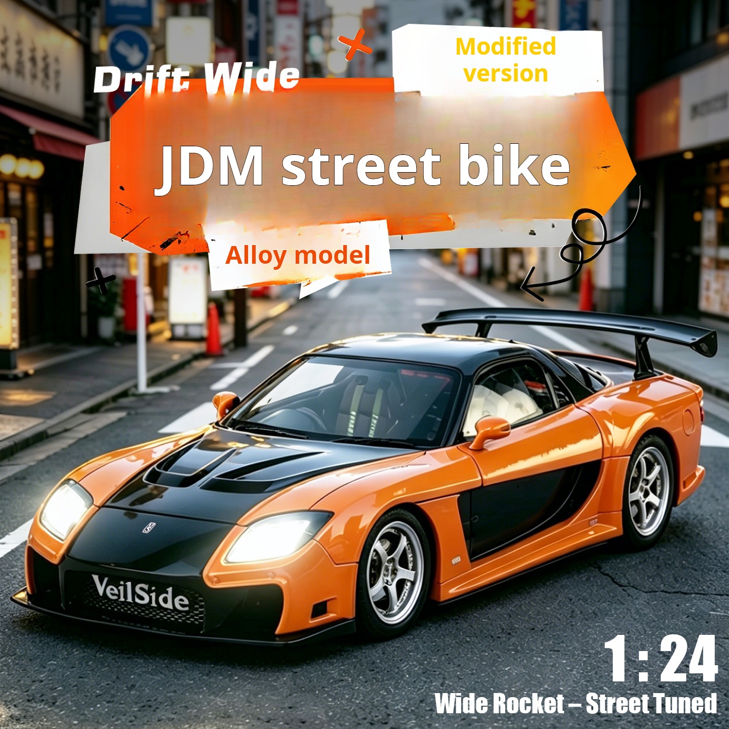 1:24 Boxed RX7 Fast & Furious  - đánh giá và giá Model Kit Nissan Skyline