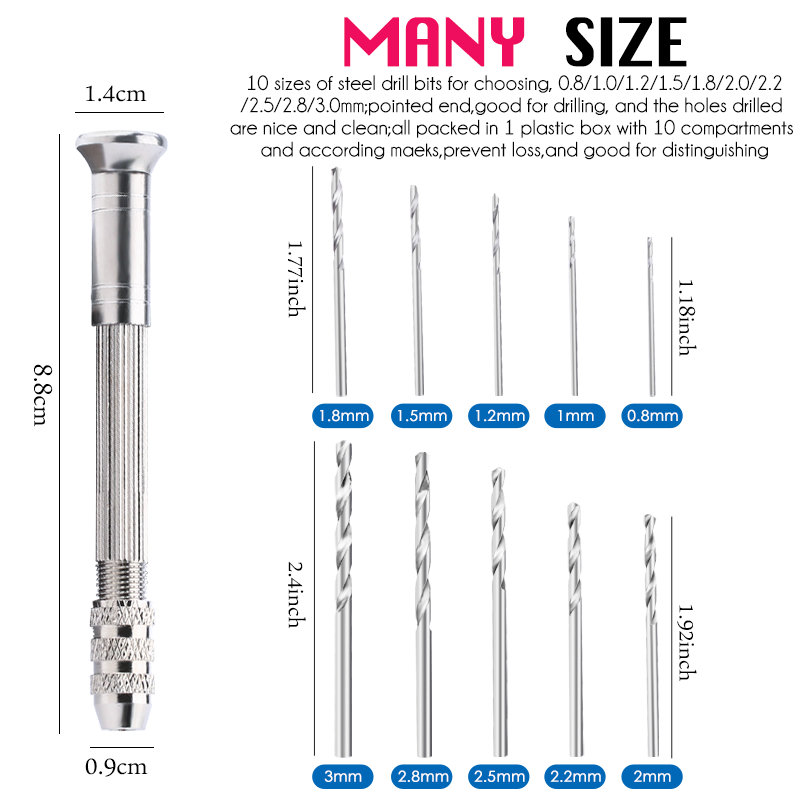 Mini Hand Resin Drill Pin Vise - đánh giá và giá Pin Vice Micro