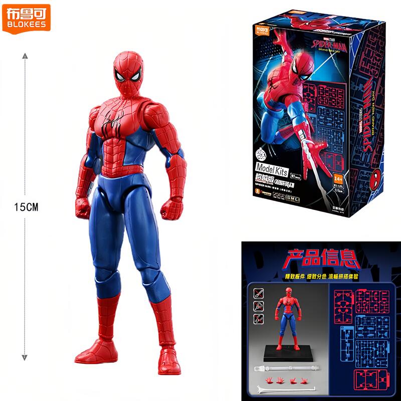 Genuine Blokees Marvel Spider  - đánh giá và giá Model Kit Zero