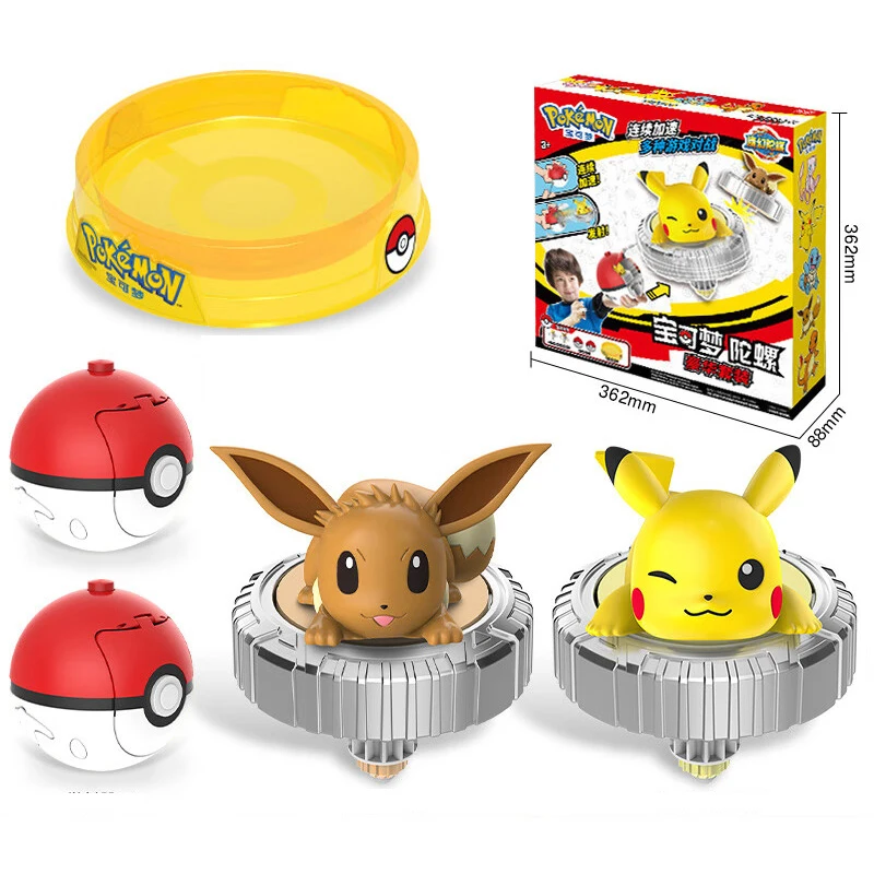 5pcs Pokemon Rotating Top Toy  - đánh giá và giá Model Kit Eevee