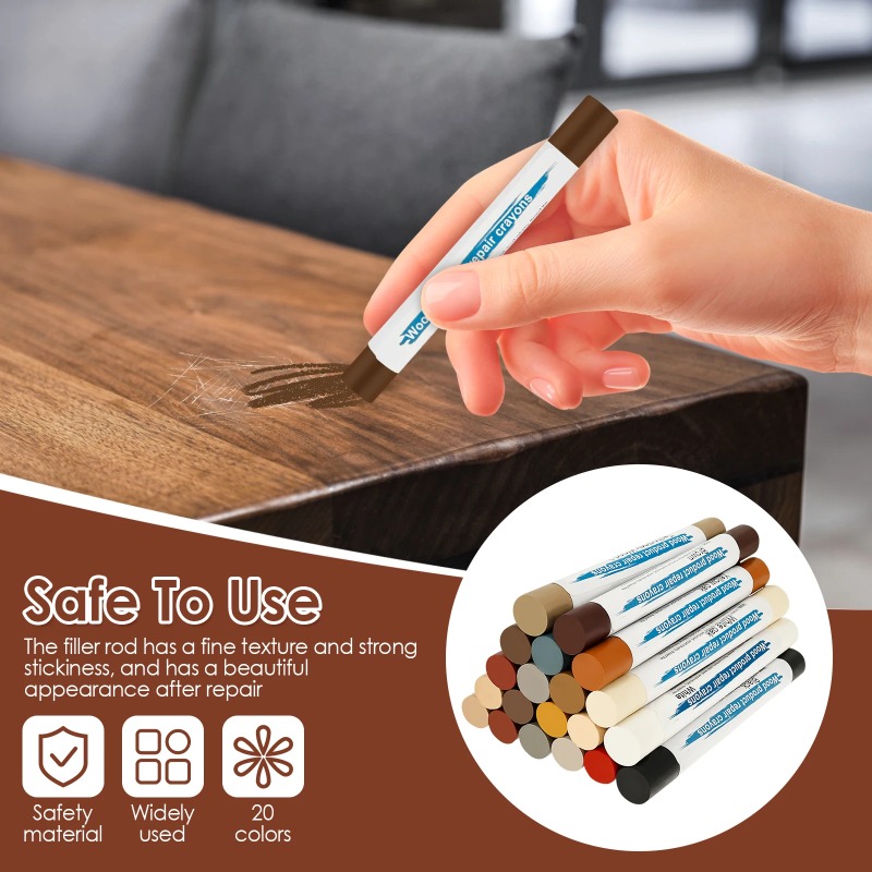 20 Colors Furniture Repair Wax - đánh giá và giá Sanding Stick Set