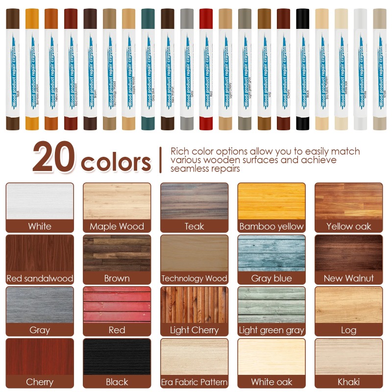 20 Colors Furniture Repair Wax - đánh giá và giá Sanding Stick Set