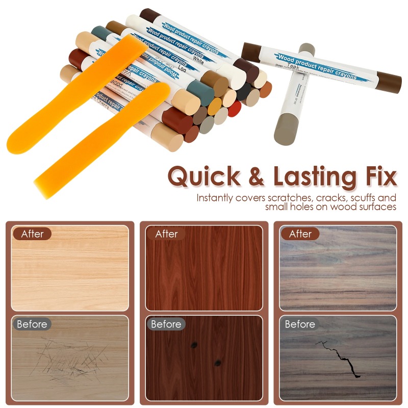 20 Colors Furniture Repair Wax - đánh giá và giá Sanding Stick Set
