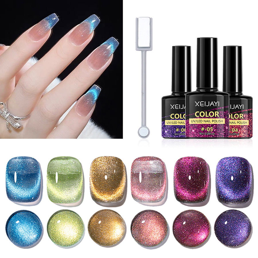 6pcs Cat Eye Gel Nail Polish S - đánh giá và giá Sanding Stick Set
