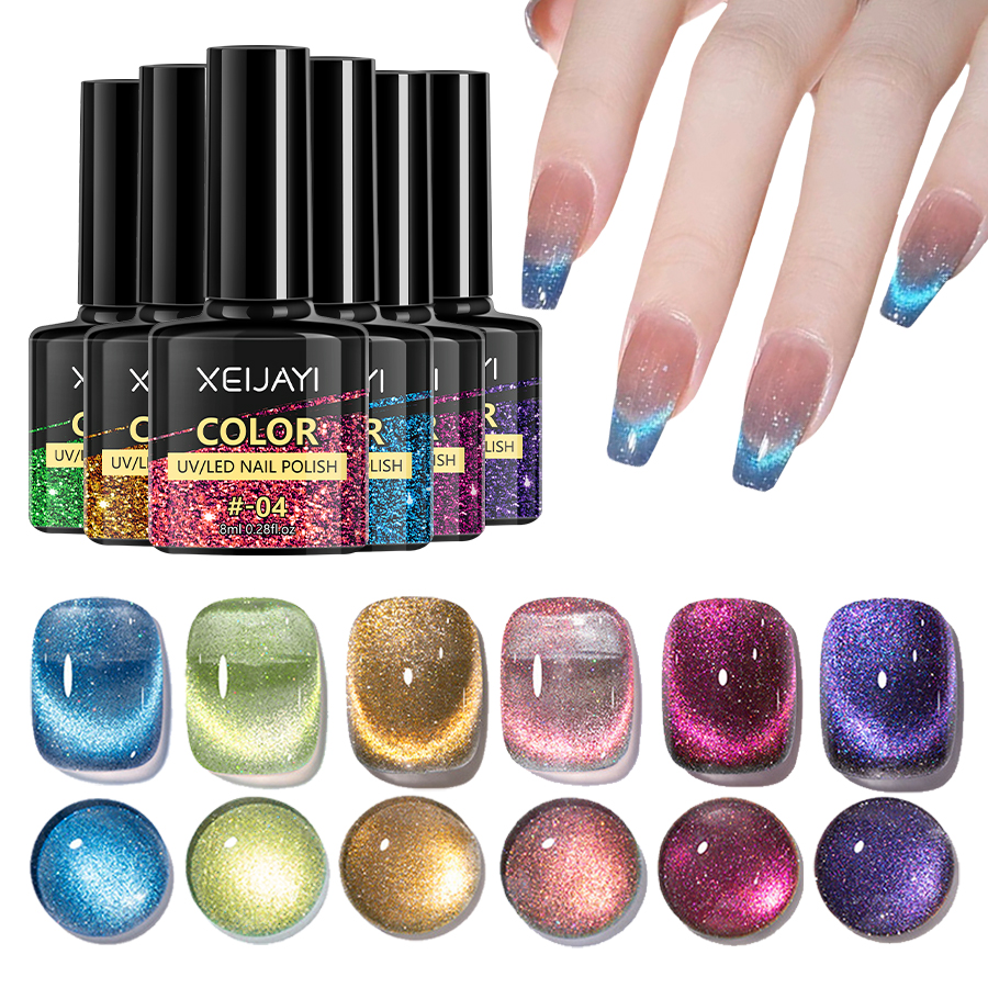 6pcs Cat Eye Gel Nail Polish S - đánh giá và giá Sanding Stick Set