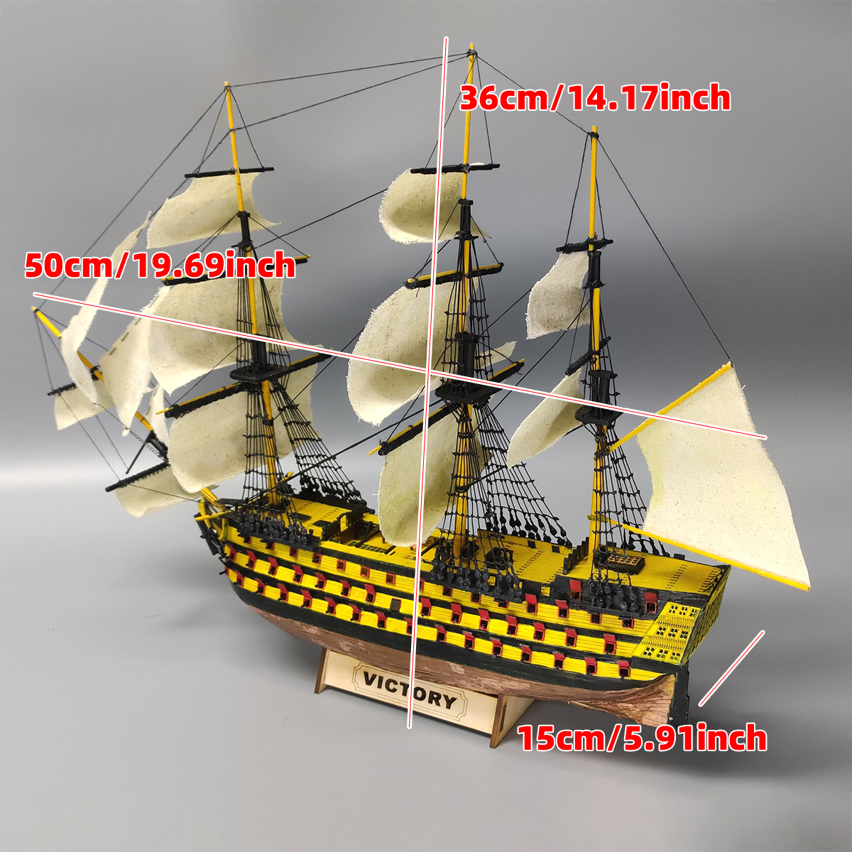 1/200 HMS Victory Ship of the  - đánh giá và giá Model Kit Yacht