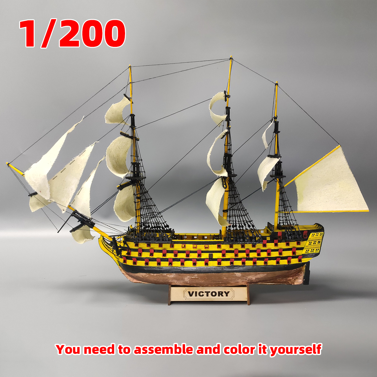 1/200 HMS Victory Ship of the  - đánh giá và giá Model Kit Yacht