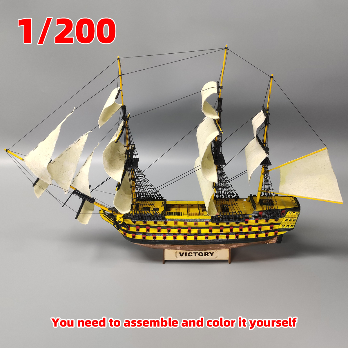 1/200 HMS Victory Ship of the  - đánh giá và giá Model Kit Yacht