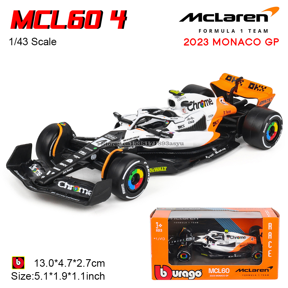 Bburago 1: 43 McLaren F1 2024  - đánh giá và giá Model Kit Ferrari